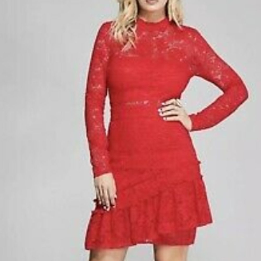Marciano Sexy Red Lace Dress